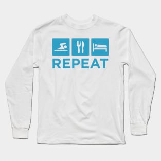 Swim Eat Sleep Repeat Gift Long Sleeve T-Shirt